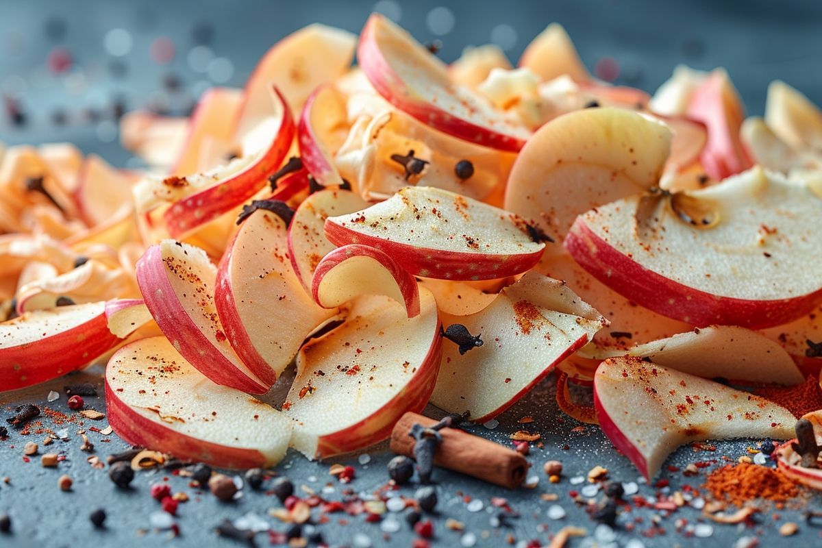 De l'épluchure à la gourmandise : préparez des chips de pommes sucrées en quelques étapes